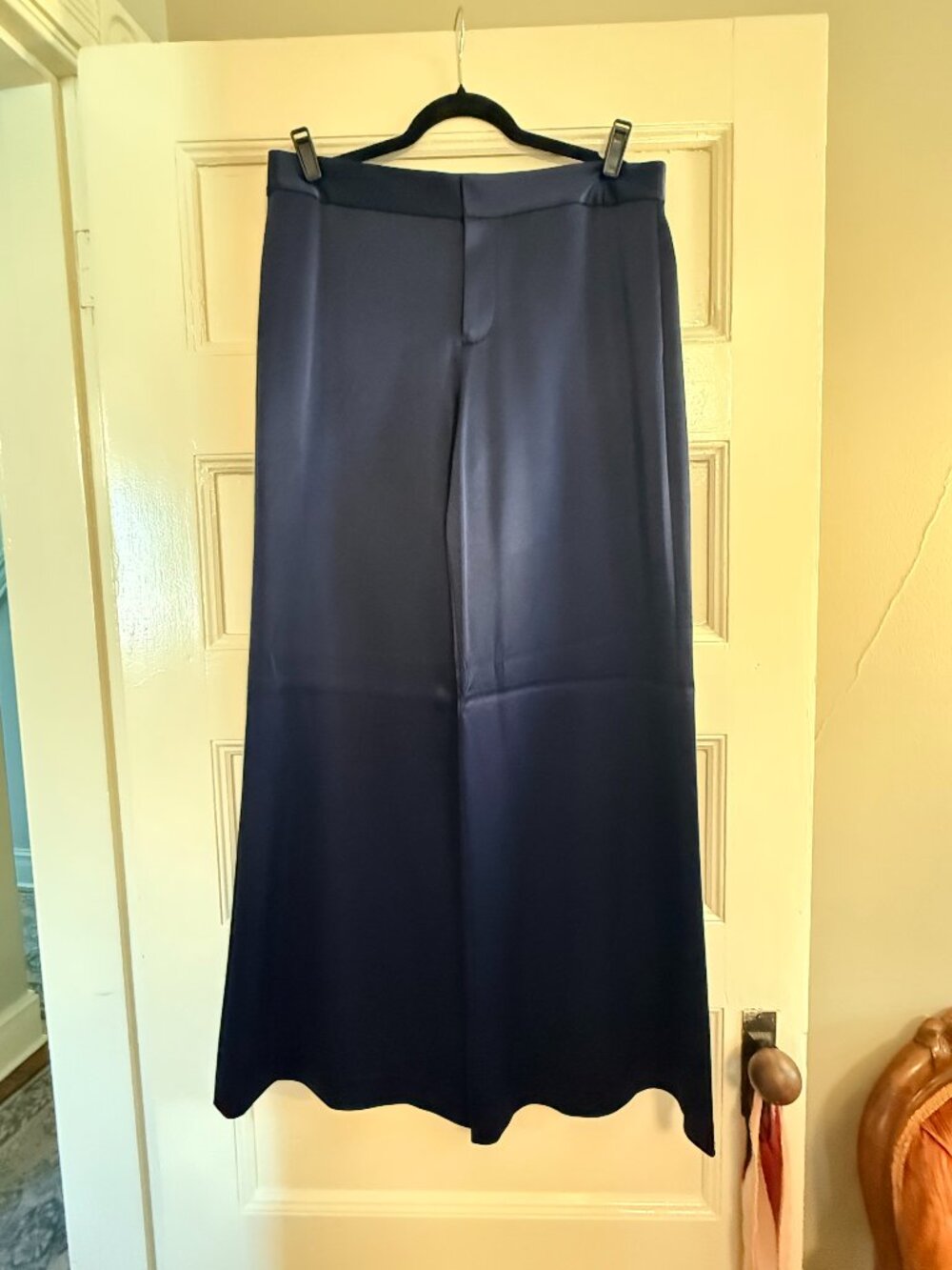 Alice + Olivia NWT Size 14 Midnight Blue Wide Leg dress pants